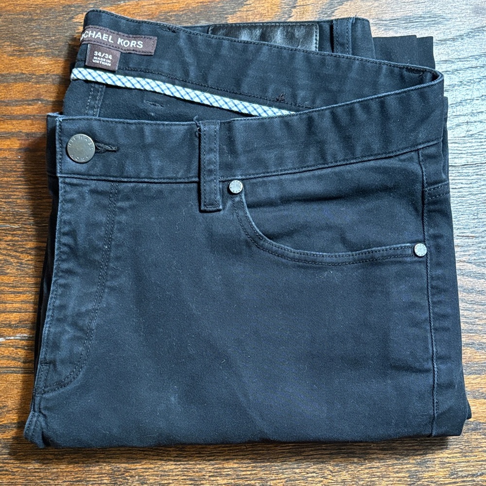 Michael Kors Men's Slim Black Jeans